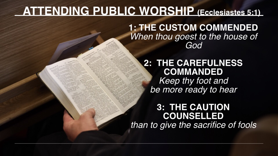 ATTENDING PUBLIC WORSHIP