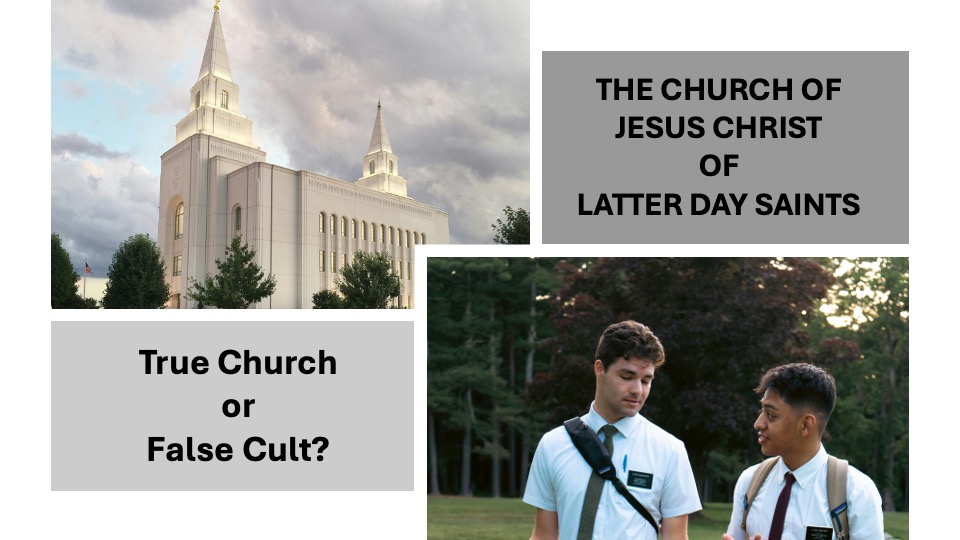 THE CHURCH OF JESUS CHRIST OF LATTER DAY SAINTS; True